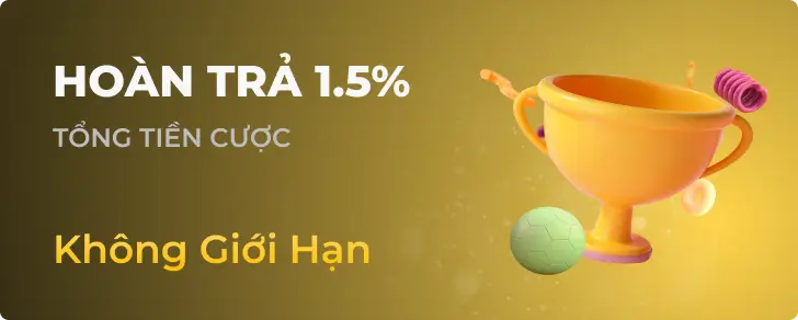 Ưu đãi hoàn trả 1.5%